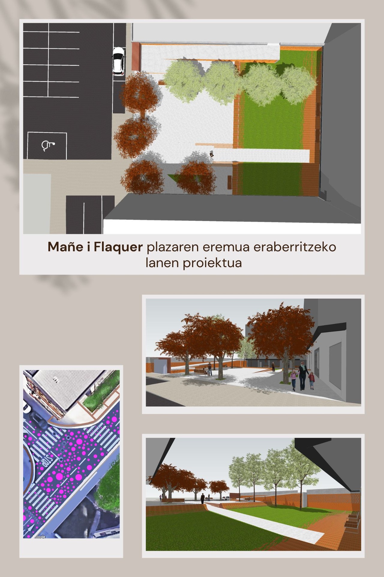 Mañé i Flaquer plazako eraberritze-lanei egindako ekarpenei erantzuna, Udalak