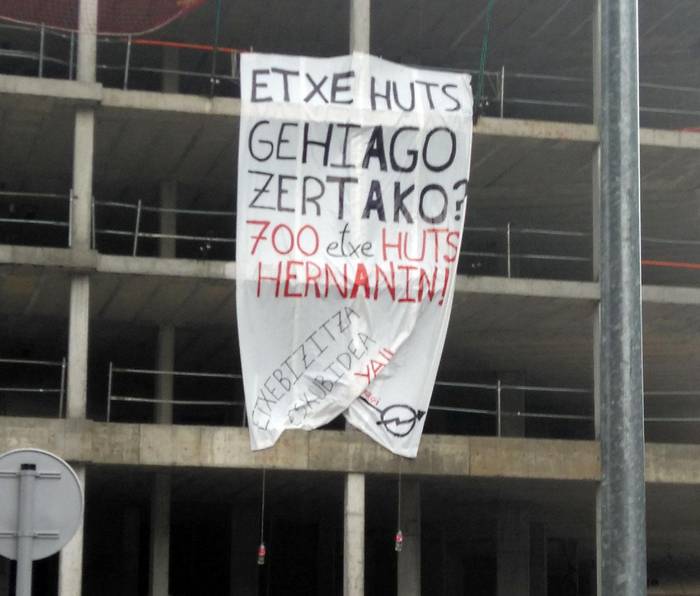 «Gure gain hartzen dugu Karabeleko eraikuntza berriko aldarrikapena»
