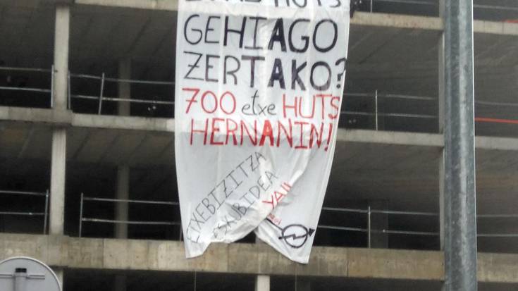 «Gure gain hartzen dugu Karabeleko eraikuntza berriko aldarrikapena»