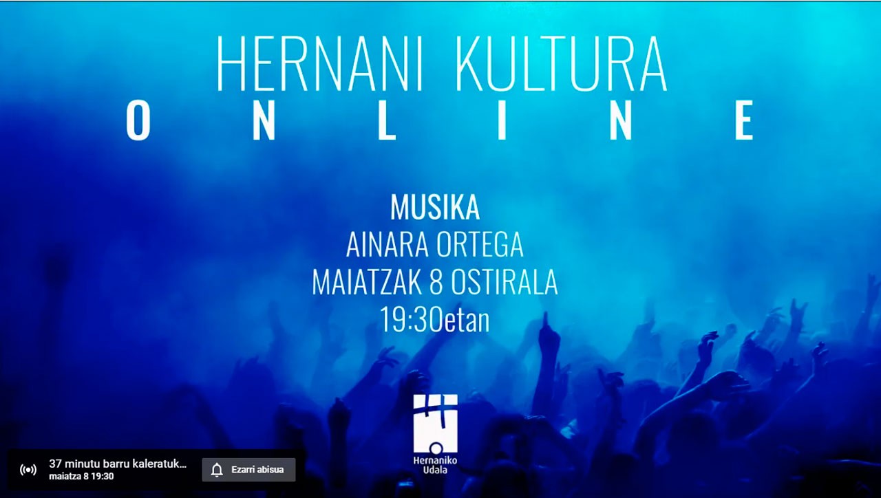 Ainara Ortegaren emanaldia hemen, klik batera