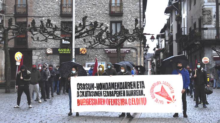 Langileriaren bizi baldintzak hobetu daitezen eskatu zen