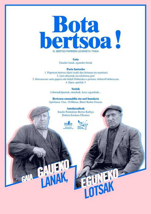 Bota bertsoa!