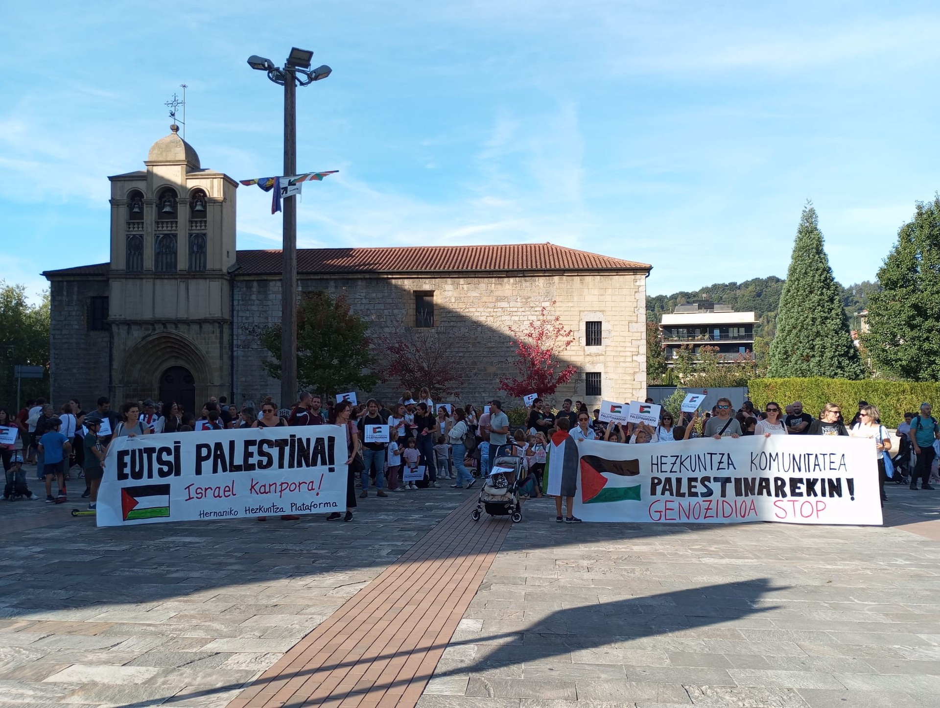Palestinaren alde, manifestazioa Bilbon