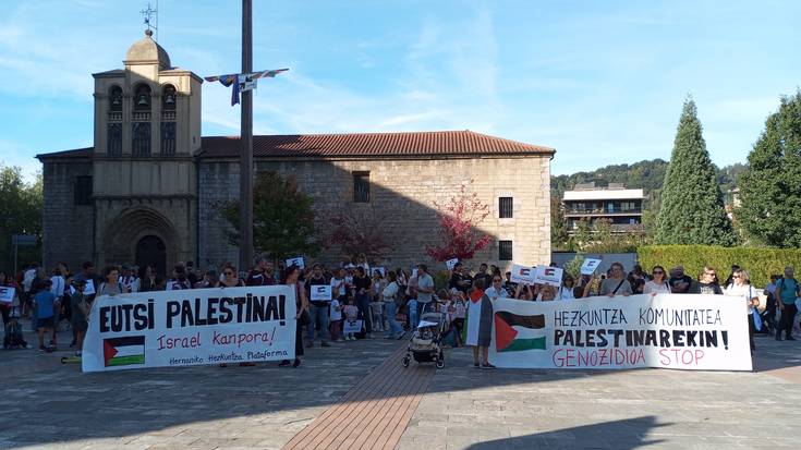 Palestinaren alde, manifestazioa Bilbon