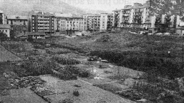 Lehen baratza ederrak, 
orain kiroldegia