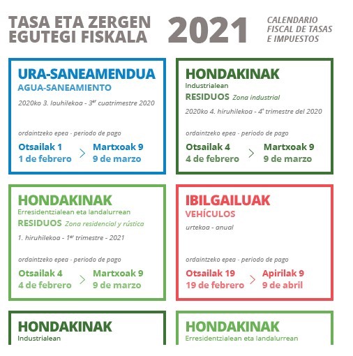 Egutegi fiskala argitaratu da