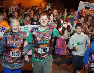 24. Korrikaren atarian, gorputza berotzeko egitaraua Astigarragan