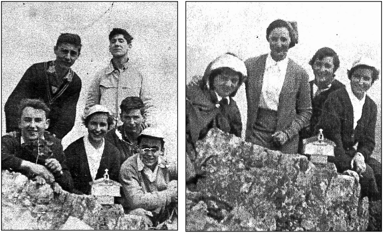 50 urte Zuburu-Argarateko Harrien tontorrean buzoia jarri zutela