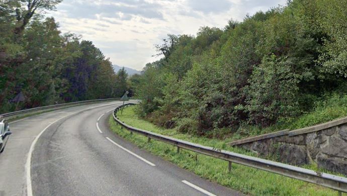 Zuhaitza erorita, Galarreta eta Sorgintxulo arteko errepidean
