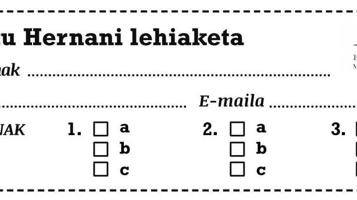 Hernaniren inguruko ezagutza erakusteko, lehiaketa berriro