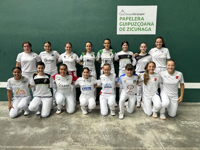 Zikuñaga Papelera esku pelota txapelketako zortzi finalak gaur eta bihar artean jokatuko dira frontoian