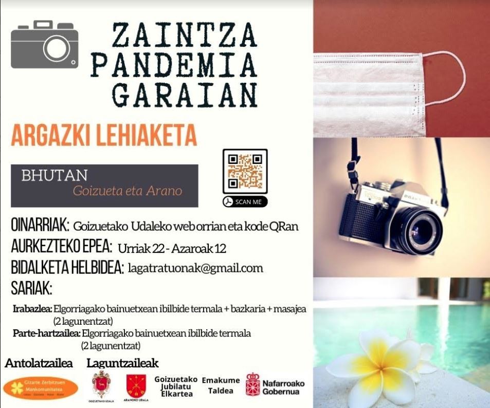 'Zaintza pandemia garaian' ekintzaren barruko argazki lehiaketan partehartzeko epea igandera arte luzatu da