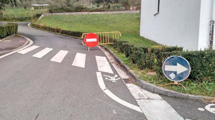 Larregaingo bidea itxita, trafikoan aldaketak