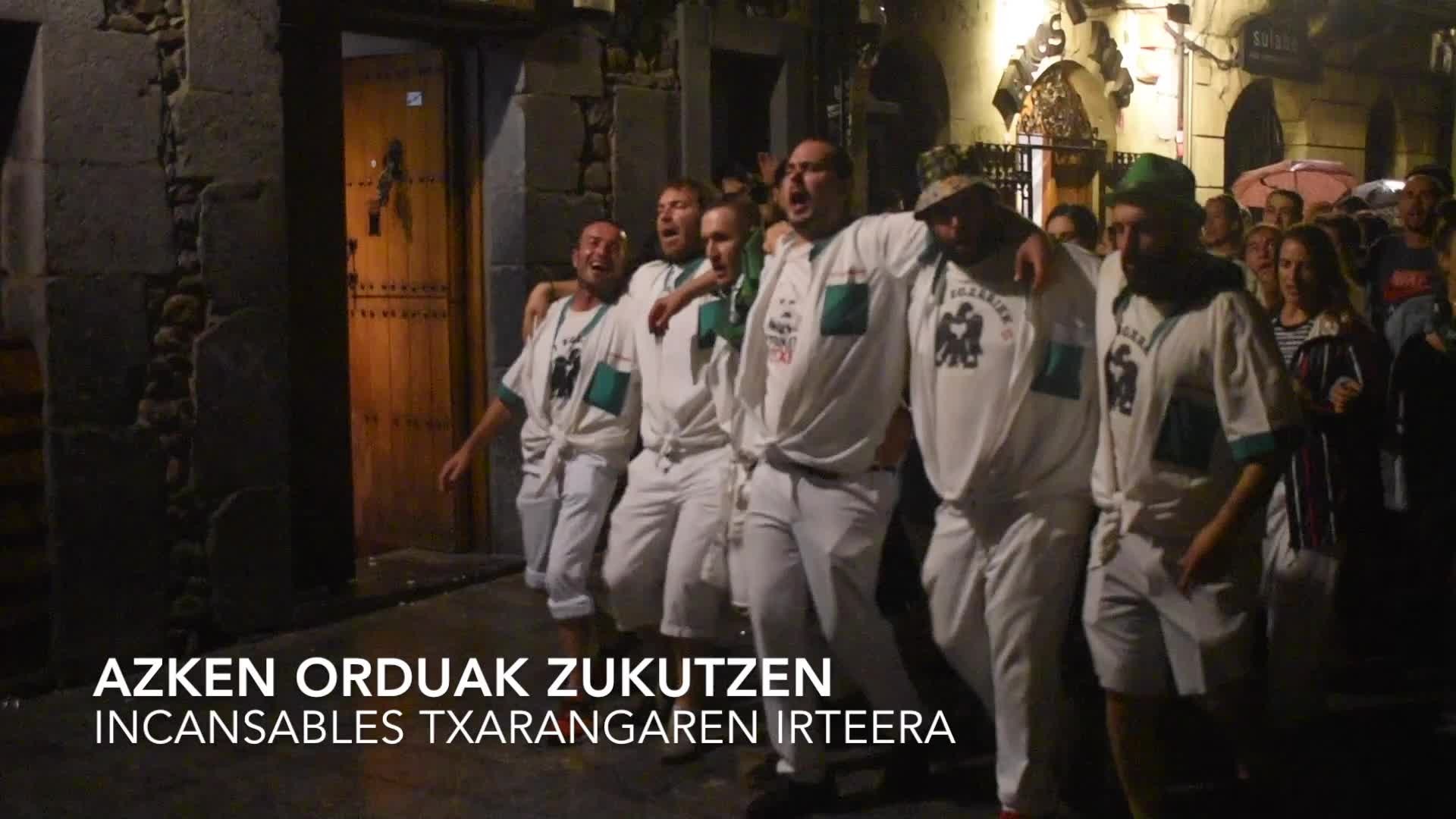 Incansables txarangaren irteera