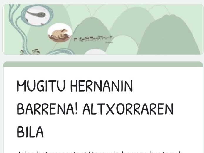 Hernani ezagutzeko jolasak, jarduera fisiko eta kirol sailaren eskutik