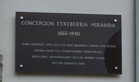 Kontxa Etxeberria,  karisma haundiko emakumea