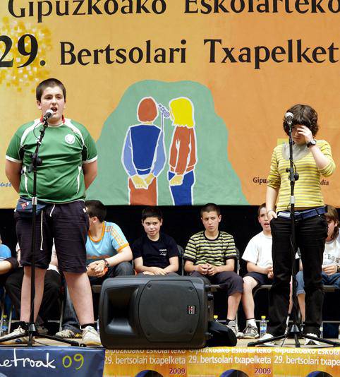 Eñaut Martikorena eta Eli Pagola, Gipuzkoako Eskolarteko finalera