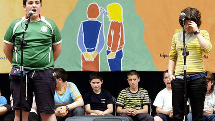 Eñaut Martikorena eta Eli Pagola, Gipuzkoako Eskolarteko finalera