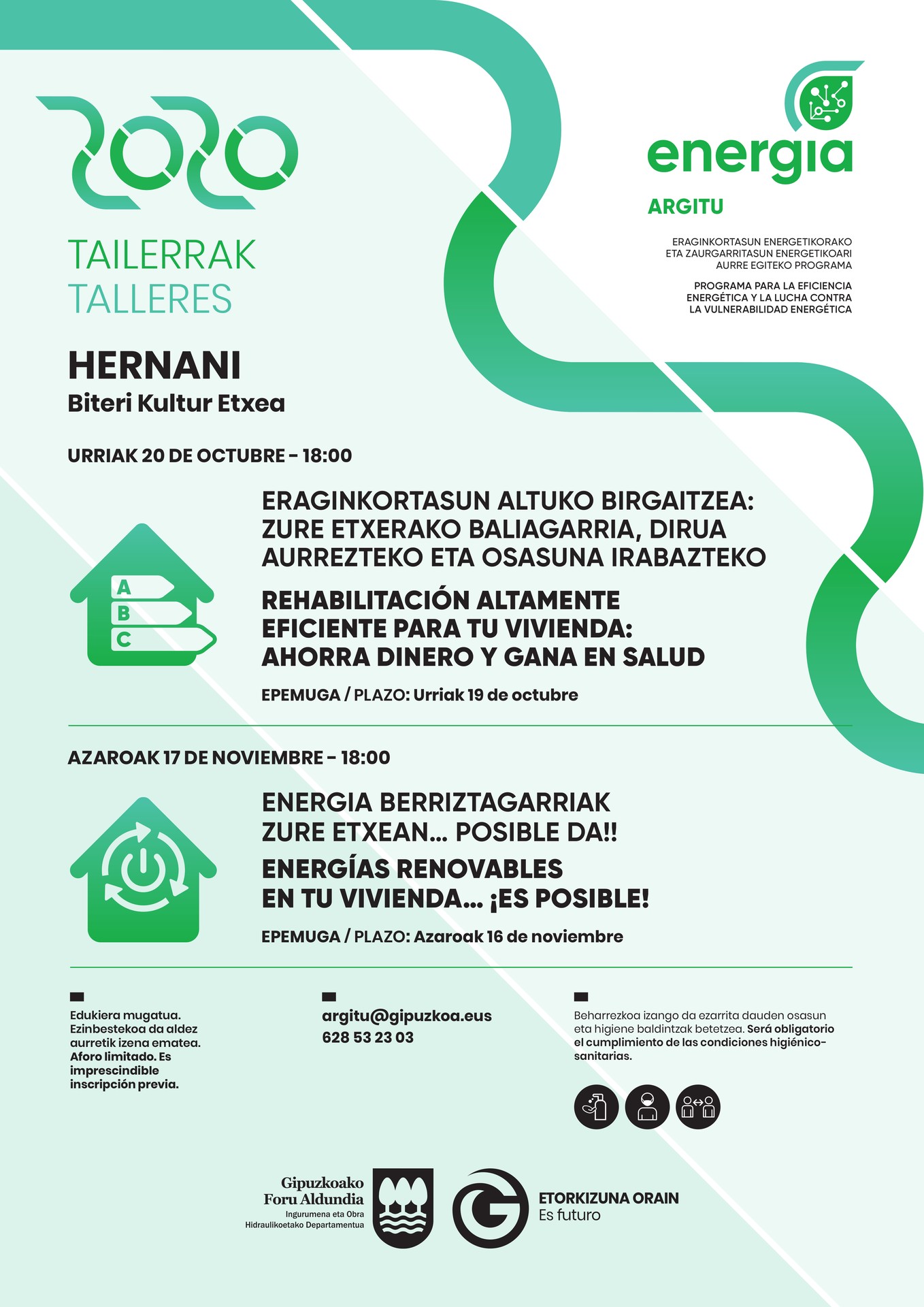 Argitu tailerrerako izen-ematea zabalik