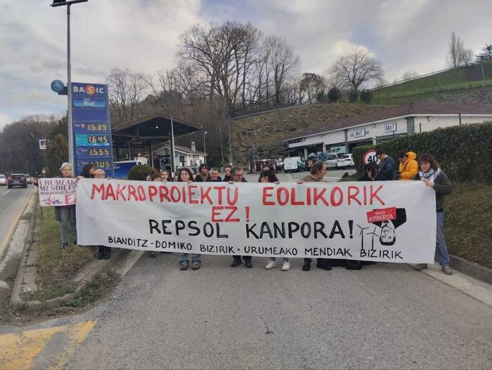 Repsol seinalatu zuten Urumeako Mendiak Bizirik eta Bianditz Domiko Bizirik ekimenek