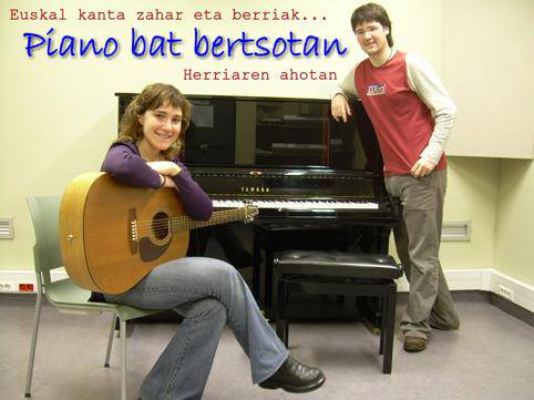 ‘Piano bat bertsotan’ ikuskizuna gaur Ainhoa Ansa eta Jagoba Astiazaranekin 