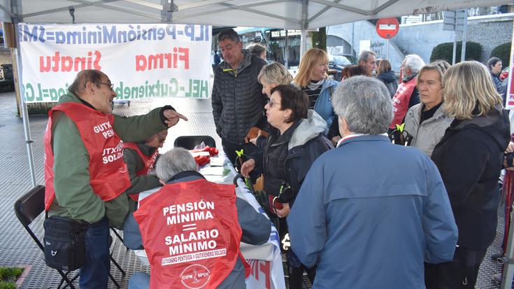 Sinadura bilketa jarri du martxan Euskal Herriko Pentsiodunen Mugimenduak